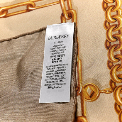 Burberry Silk Check Charm Scarf Finch Beige 4 of 4