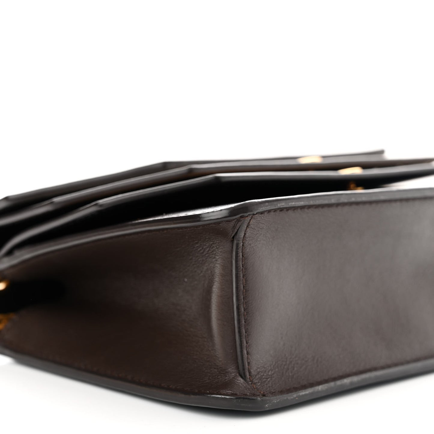 Smooth Calfskin Multiflap Chain Clutch Oxblood Multicolor
