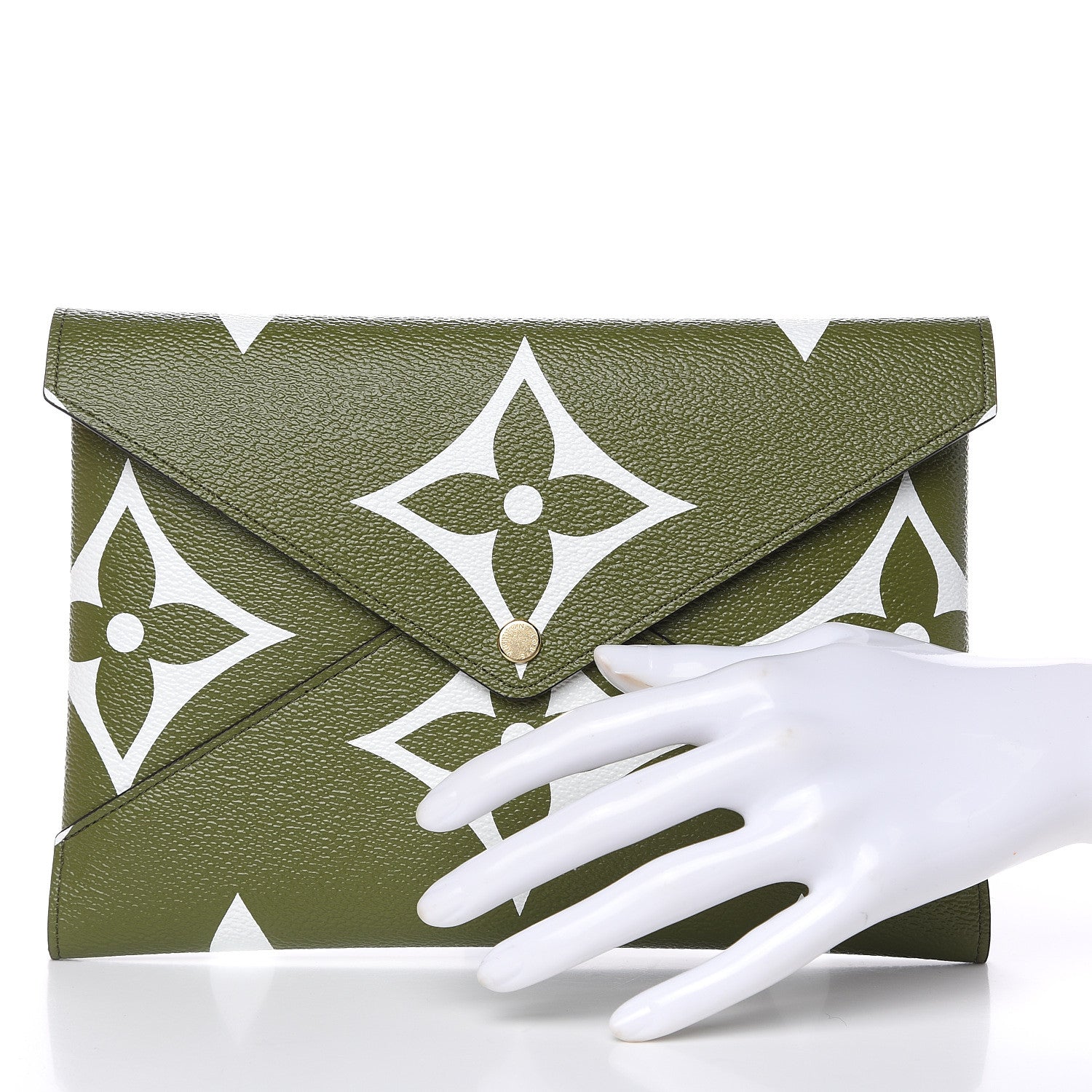 Louis Vuitton Monogram Giant Large Kirigami Pochette Kaki 2 of 6