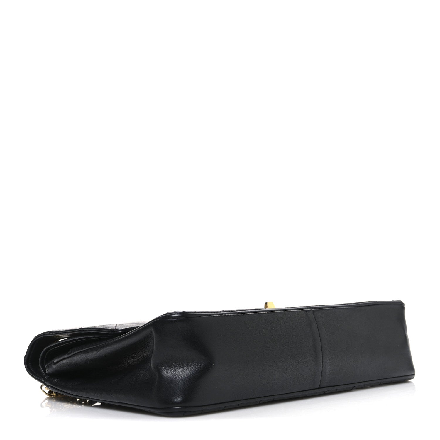 Chanel Lambskin Quilted Medium Double Flap Bijoux Chain Black 4 of 10