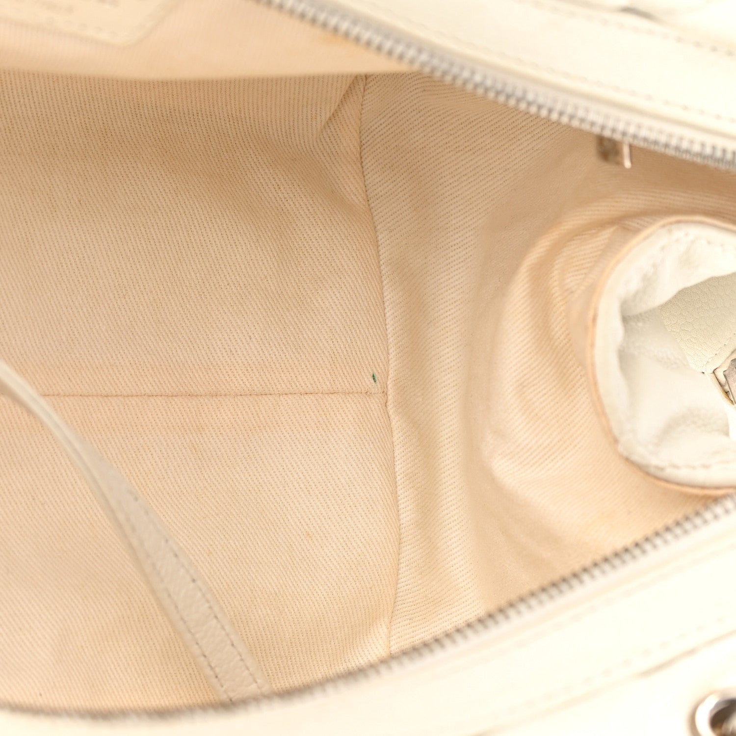 Chanel Caviar Quilted CC Timeless Bowler White 13 of 23