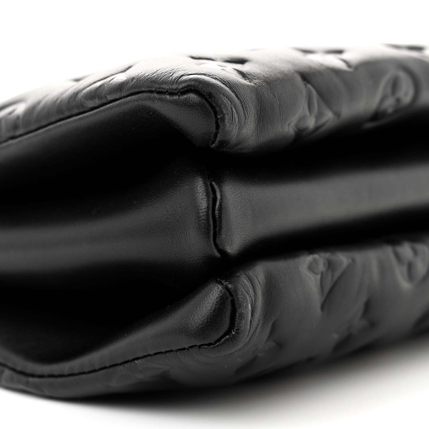 Louis Vuitton Lambskin Embossed Monogram Coussin PM Black 9 of 11