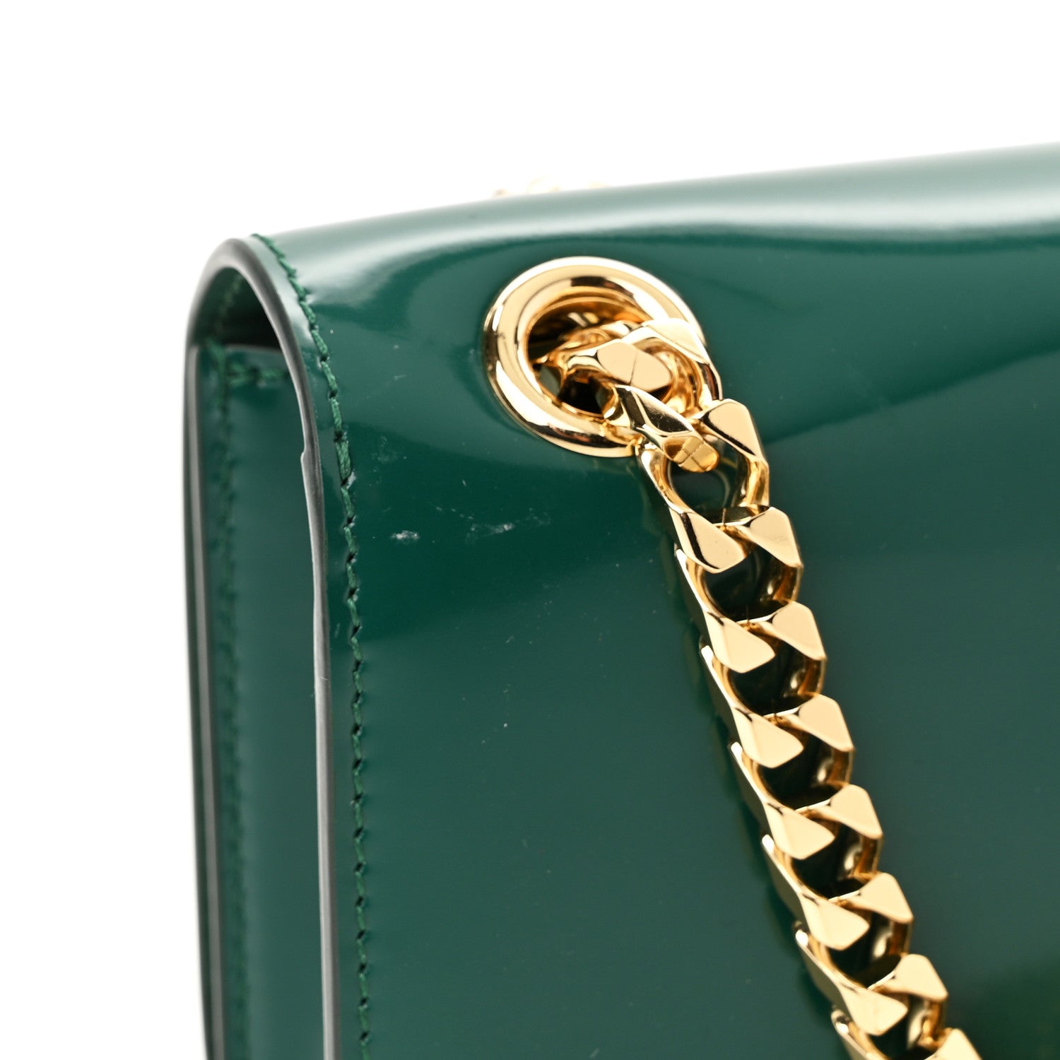 Dolce & Gabbana Patent DG Girls Phone Shoulder Bag Emerald 11 of 11