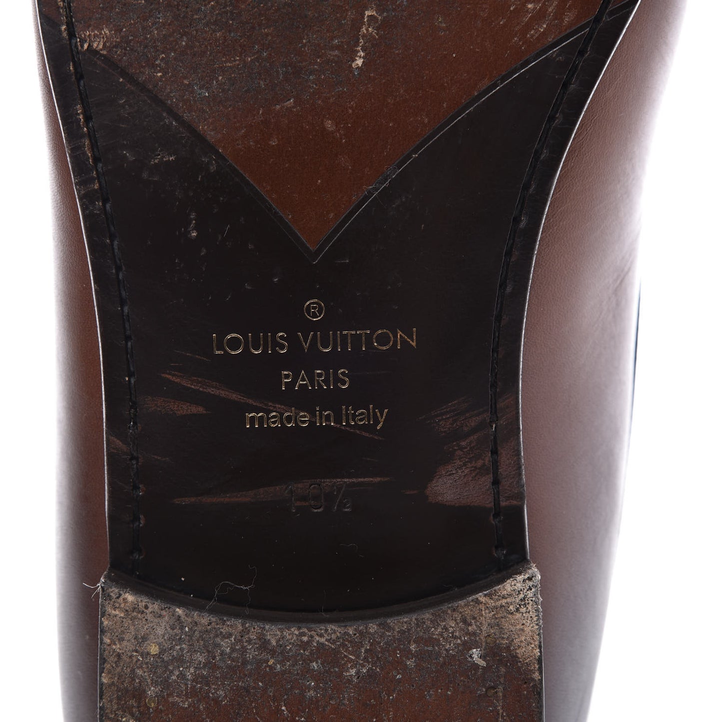 Calfskin Mens Montaigne Loafers 10.5 Brown