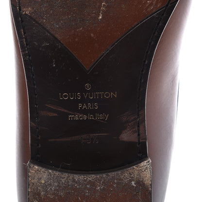 Louis Vuitton Calfskin Mens Montaigne Loafers 10.5 Brown 9 of 10