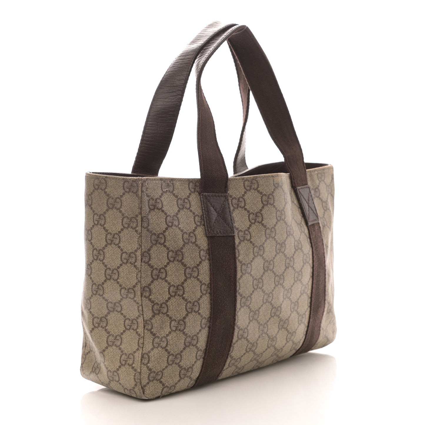 GG Plus Monogram Small Tote Dark Brown