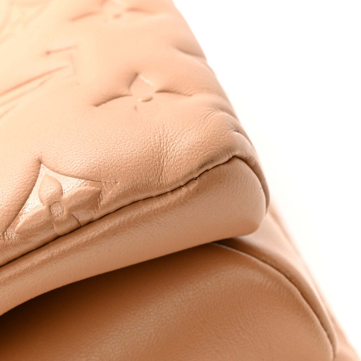 Louis Vuitton Lambskin Embossed Monogram Coussin PM Camel 11 of 14