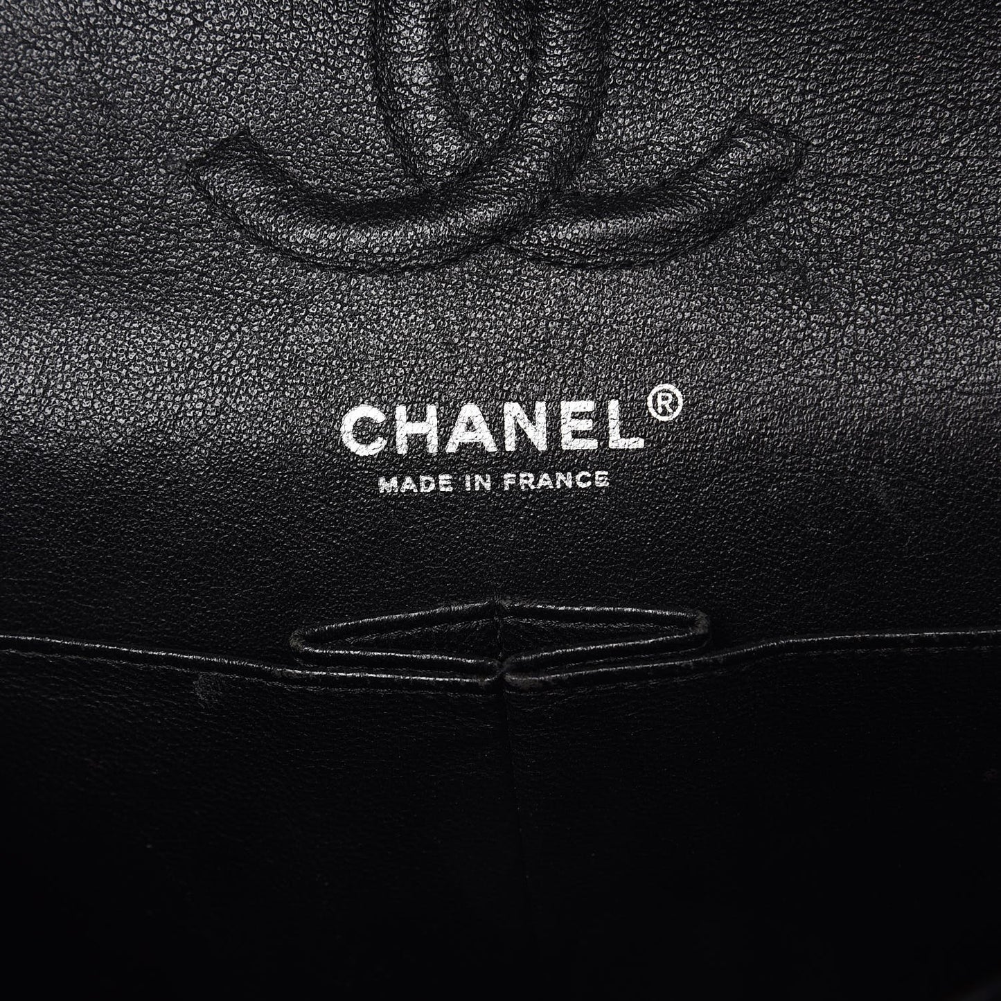 Patent Quilted Medium Double Flap Black