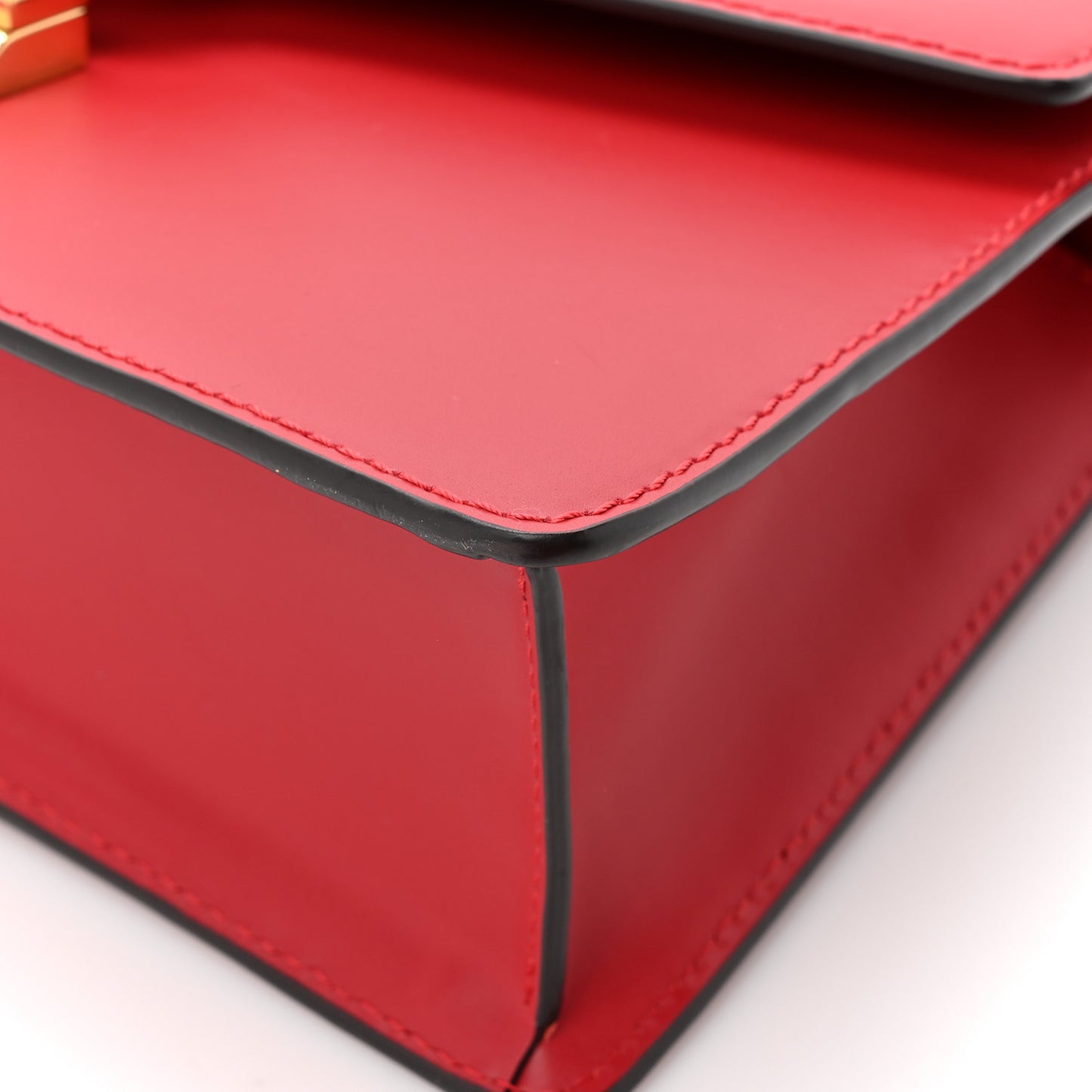 Calfskin Small Sylvie Shoulder Bag Hibiscus Red