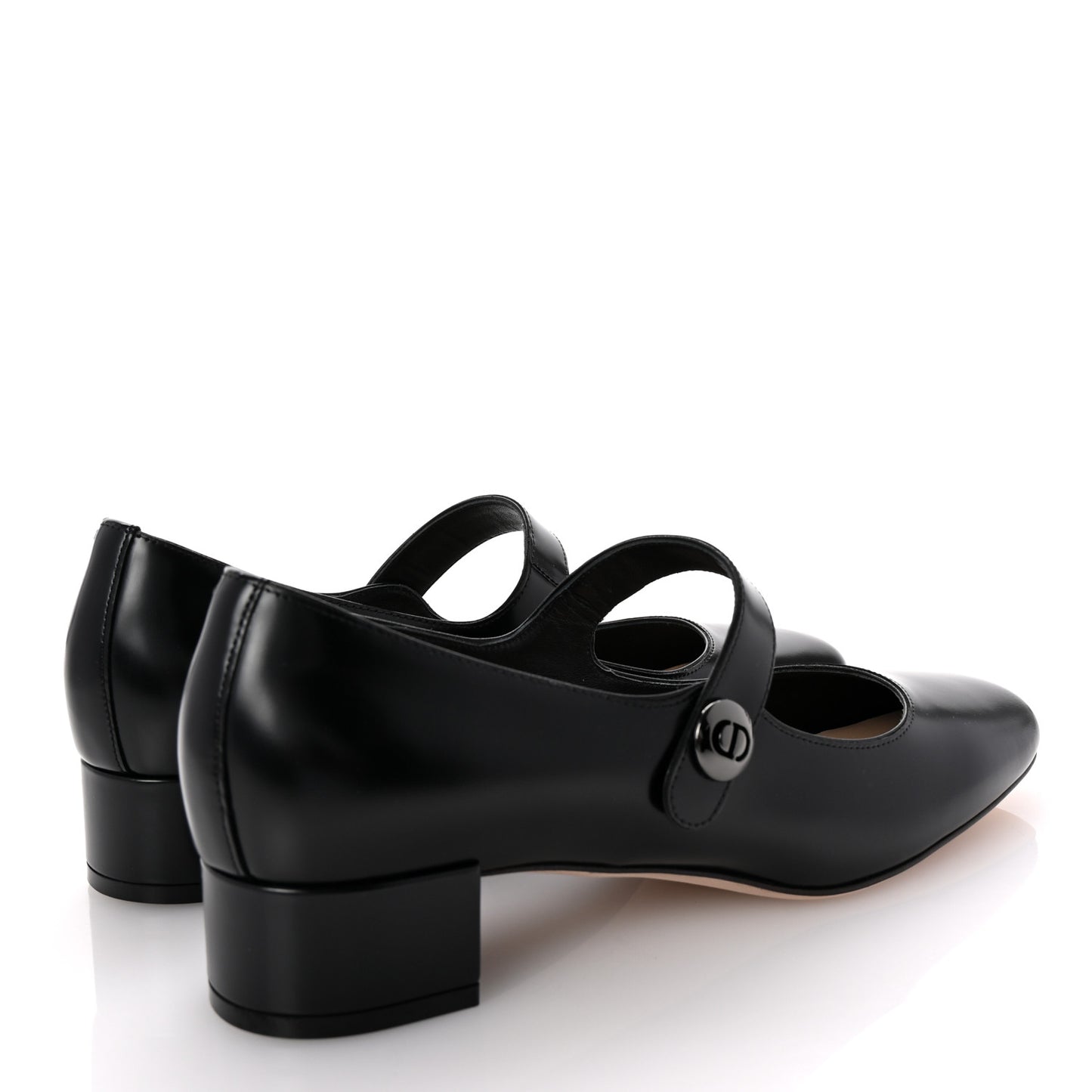 Brushed Calfskin Uniform 30mm Pumps 40 Black