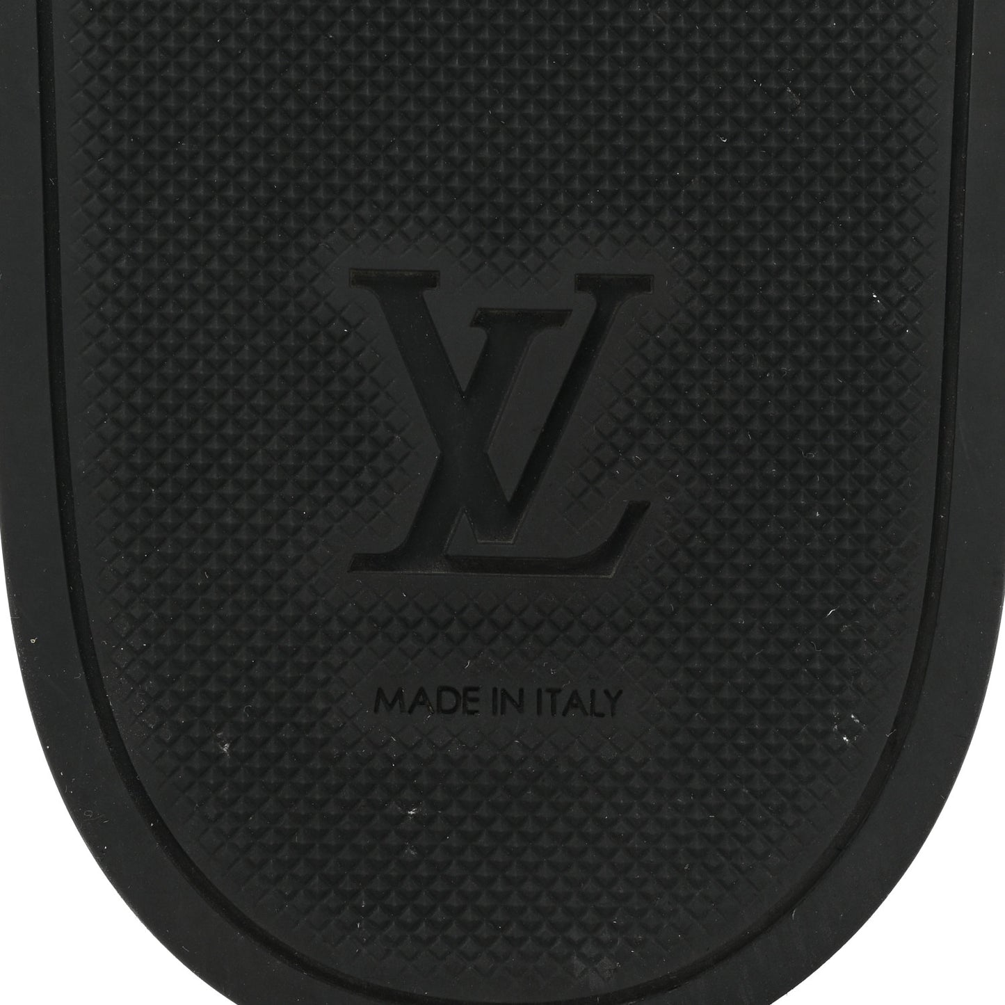 Rubber Monogram Eclipse Mens Waterfront Mules 11 Black