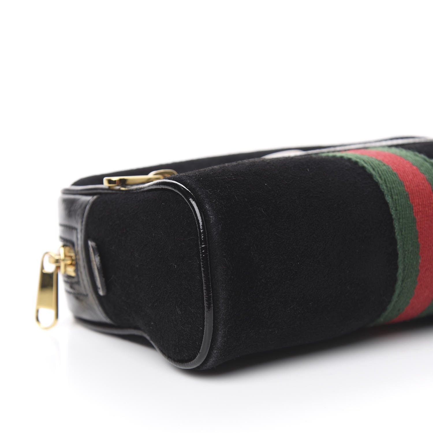 Gucci Suede Small Ophidia Belt Bag 95 38 Black 8 of 10