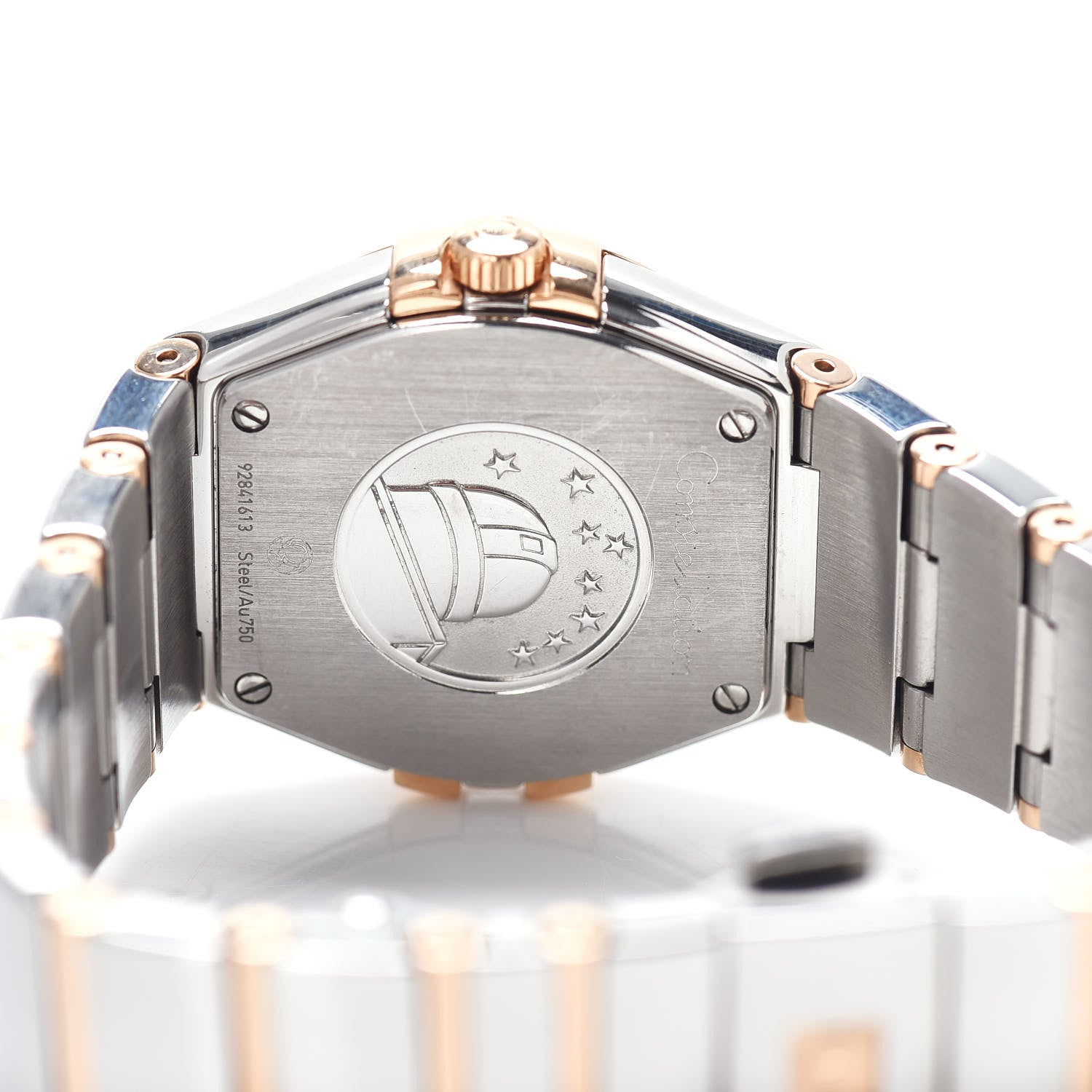 Omega Stainless Steel 18K Red Gold Mother of Pearl 27mm Constellation Quartz Watch 123.20.27.60.05.003 4 of 5