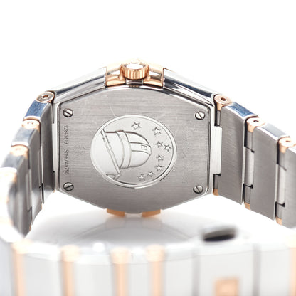 Omega Stainless Steel 18K Red Gold Mother of Pearl 27mm Constellation Quartz Watch 123.20.27.60.05.003 4 of 5