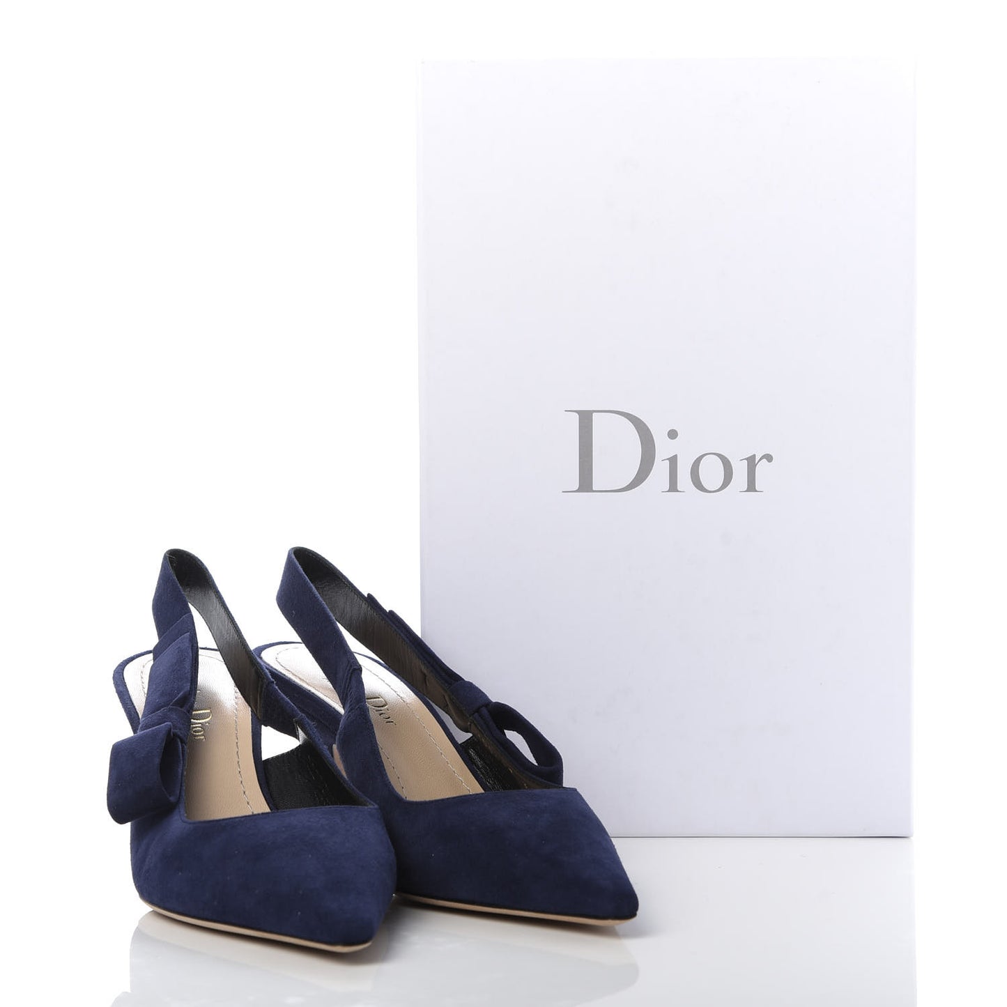Suede Sweet D Sling-Back Ballet Pumps 37 Indigo