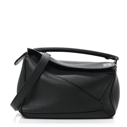 Loewe Calfskin Small Puzzle Bag Black 1 of 9