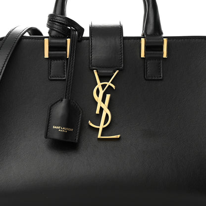 Saint Laurent Calfskin Monogram Baby Cabas Black 7 of 9