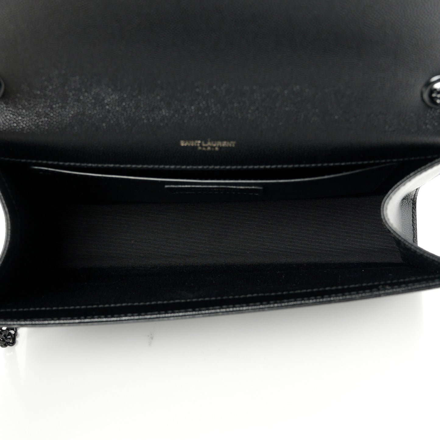 Grain De Poudre Medium Classic Monogram Monochrome Kate Satchel Black