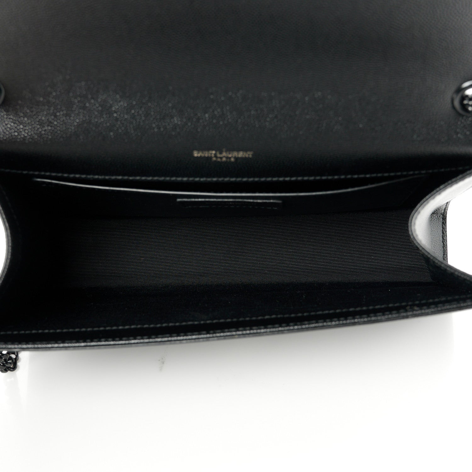 Saint Laurent Grain De Poudre Medium Classic Monogram Monochrome Kate Satchel Black 5 of 11