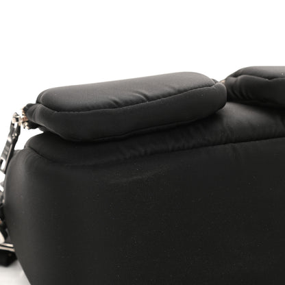 Prada Tessuto Nylon Pocket Cargo Shoulder Bag Black White 10 of 10