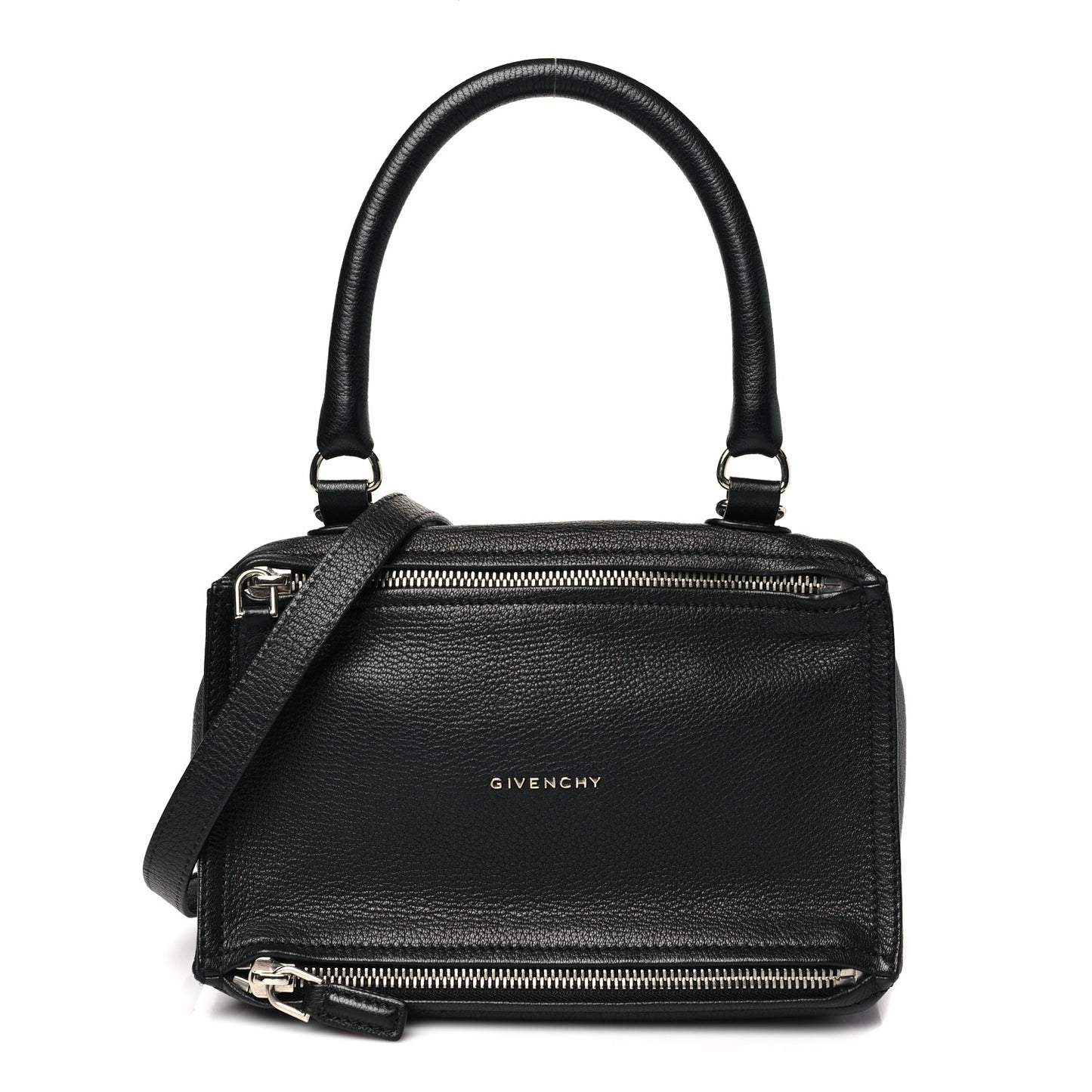 Sugar Goatskin Small Pandora Black