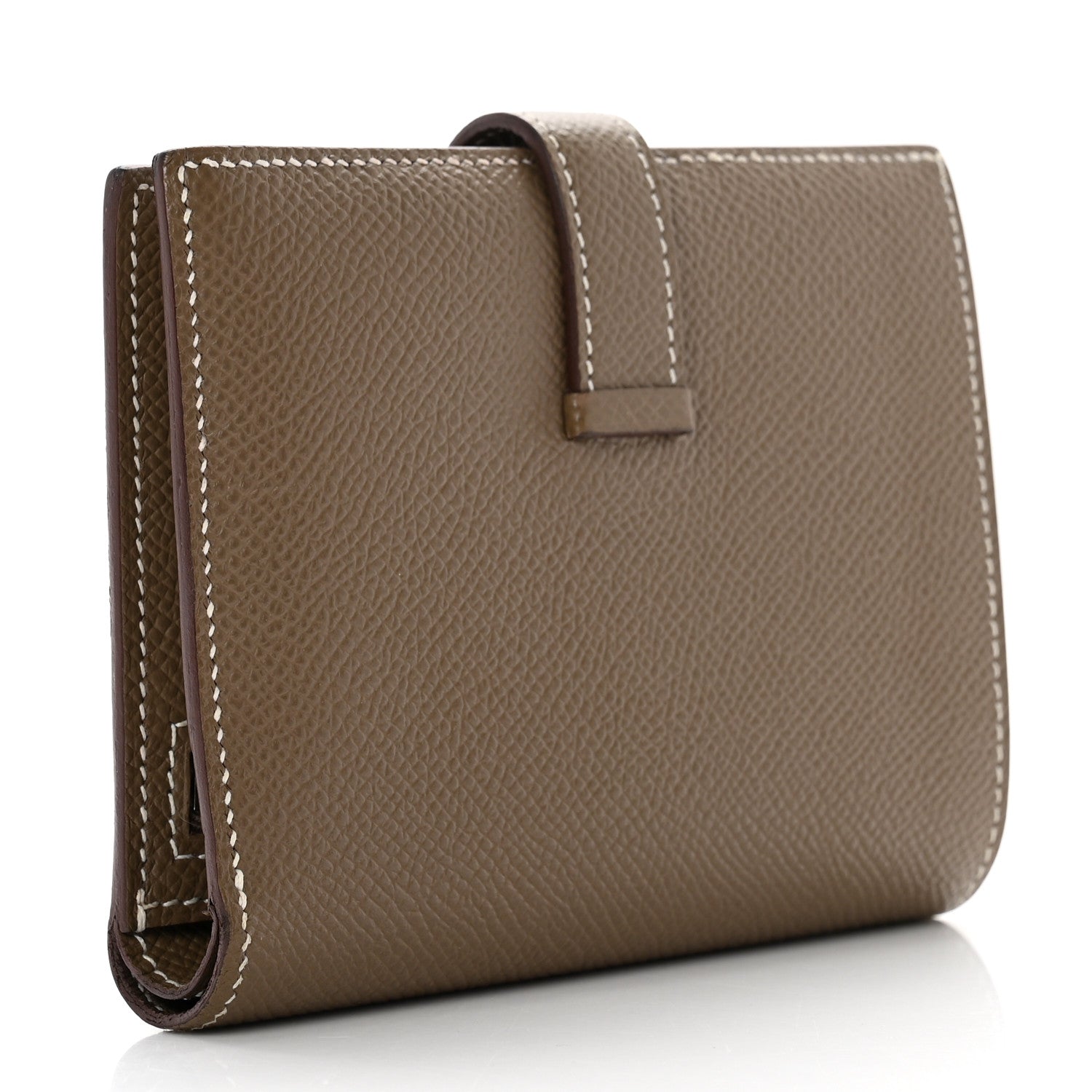 Hermes Epsom Bearn Compact Wallet Etoupe 3 of 8
