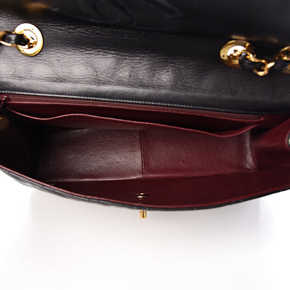 Chanel Lambskin Quilted XL Jumbo Single Flap Black 5 of 11