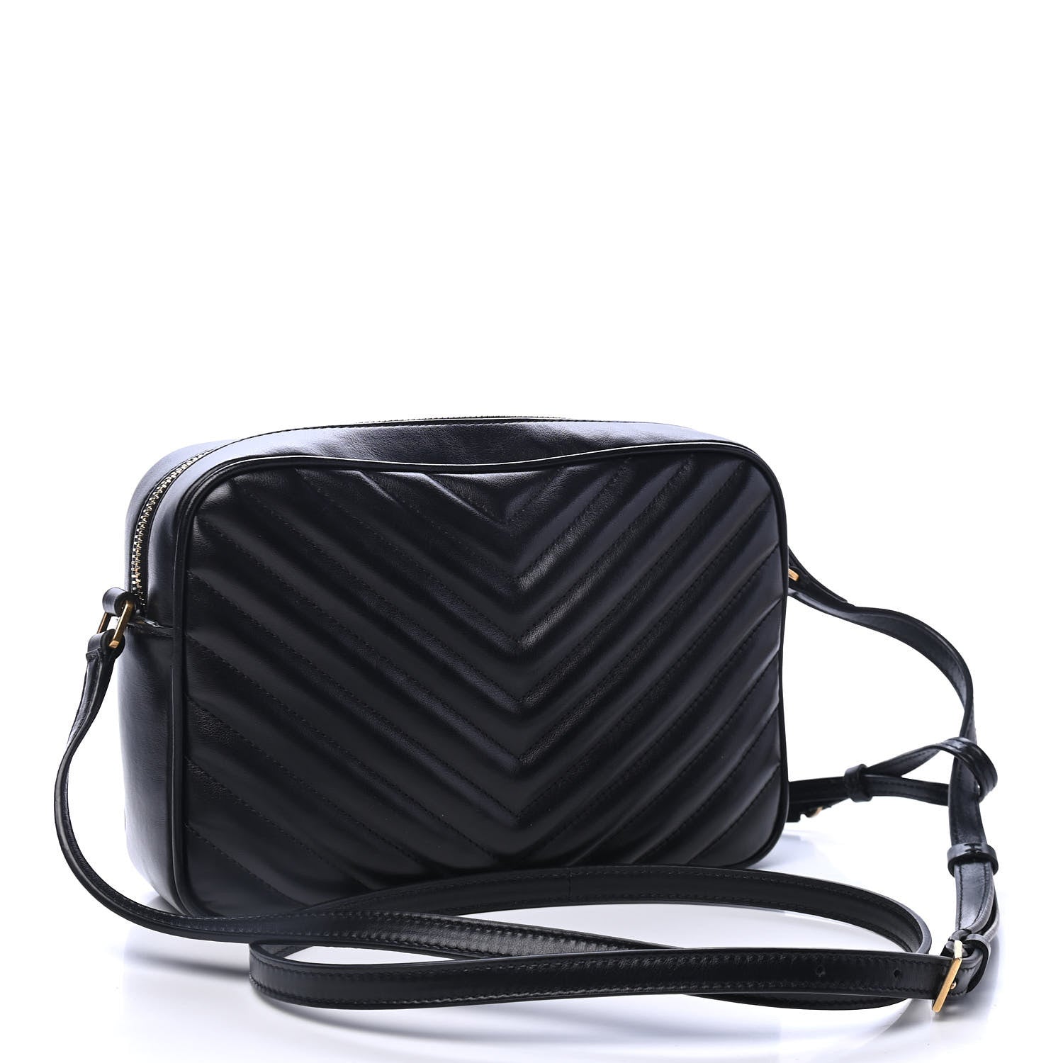 Saint Laurent Calfskin Matelasse Monogram Lou Camera Bag Black 2 of 4
