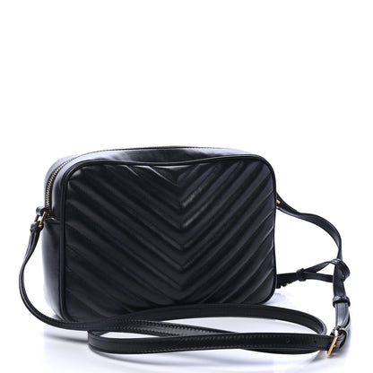 Saint Laurent Calfskin Matelasse Monogram Lou Camera Bag Black 2 of 4
