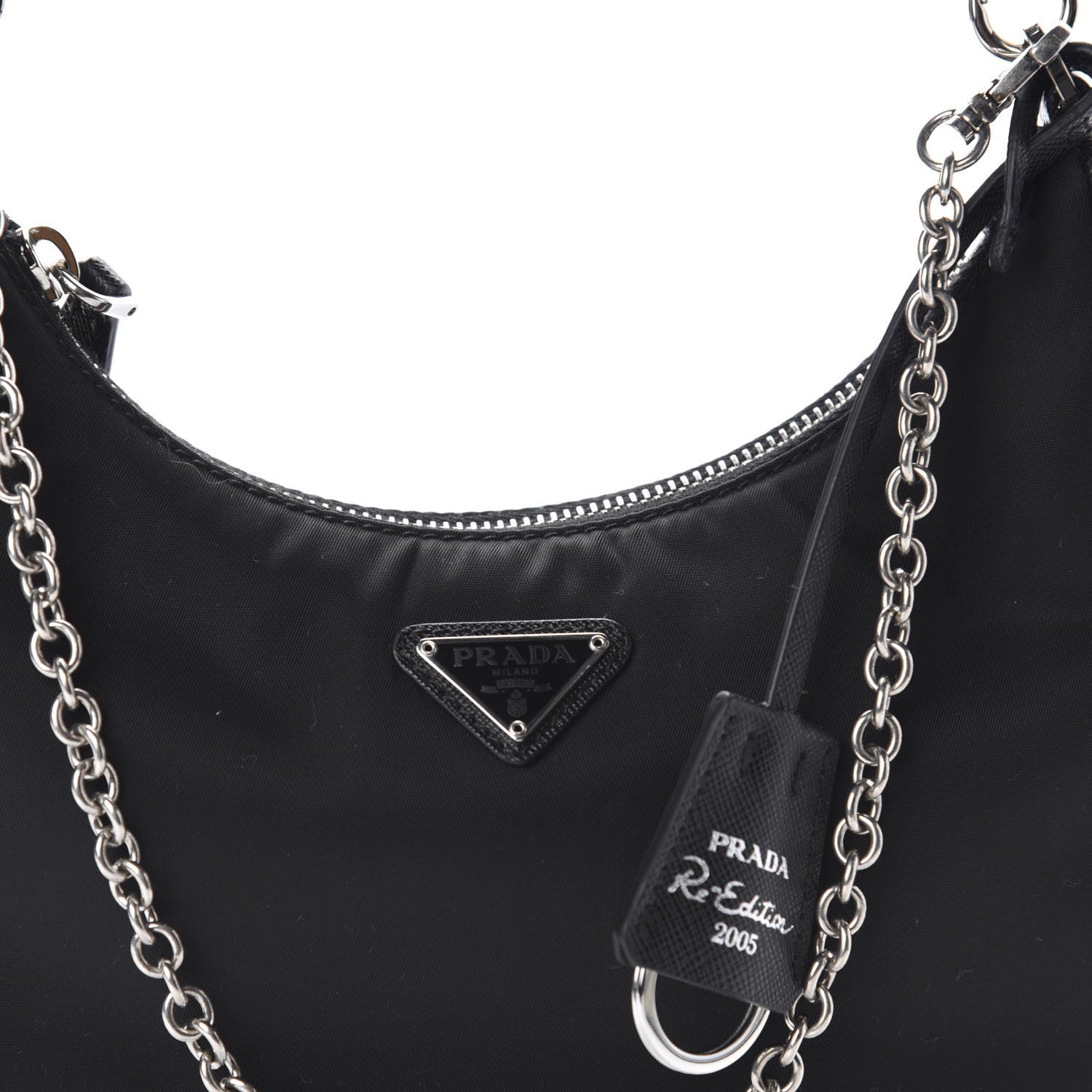 Prada Nylon Re-Edition 2005 Shoulder Bag Black 10 of 10