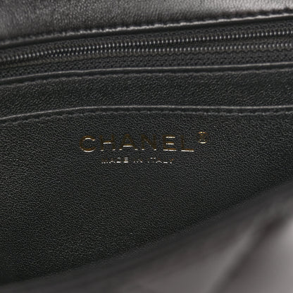 Chanel Lambskin Quilted Mini Rectangular Flap Black 5 of 10
