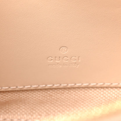 Gucci Calfskin GG Super Mini Debossed Chain Wallet Light Beige 5 of 10