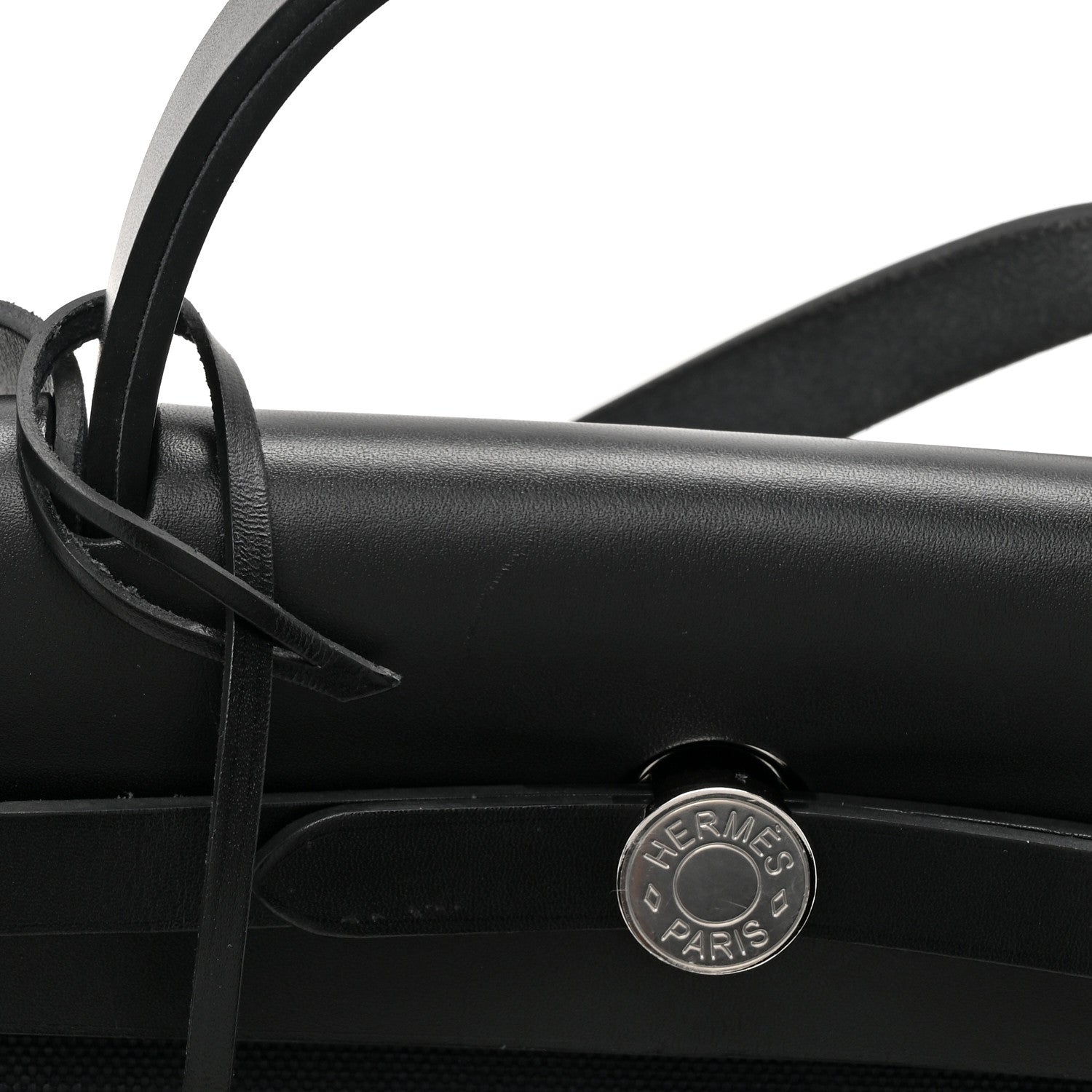 Hermes Military Toile Vache Hunter Herbag Zip Retourne 31 PM Black 13 of 13