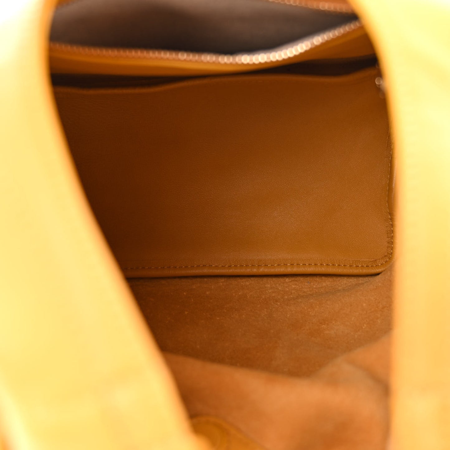 Nappa Lambskin Small Squeeze Bag Sunflower