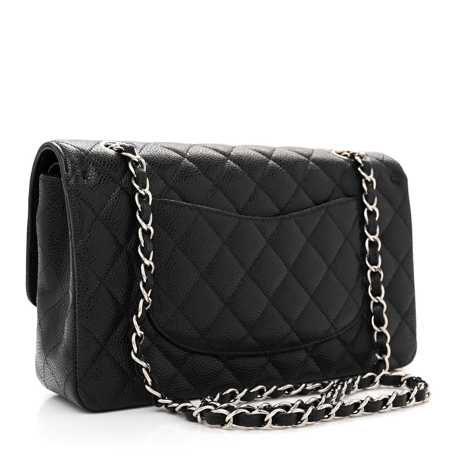 Chanel Caviar Quilted Medium Double Flap Black 3 of 13
