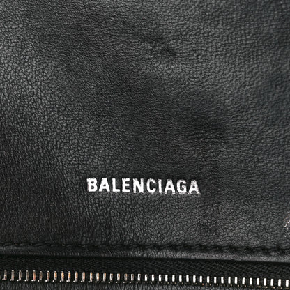 Balenciaga Strass Suede Small Hourglass Top Handle Bag Smoke Grey Crystal 6 of 16