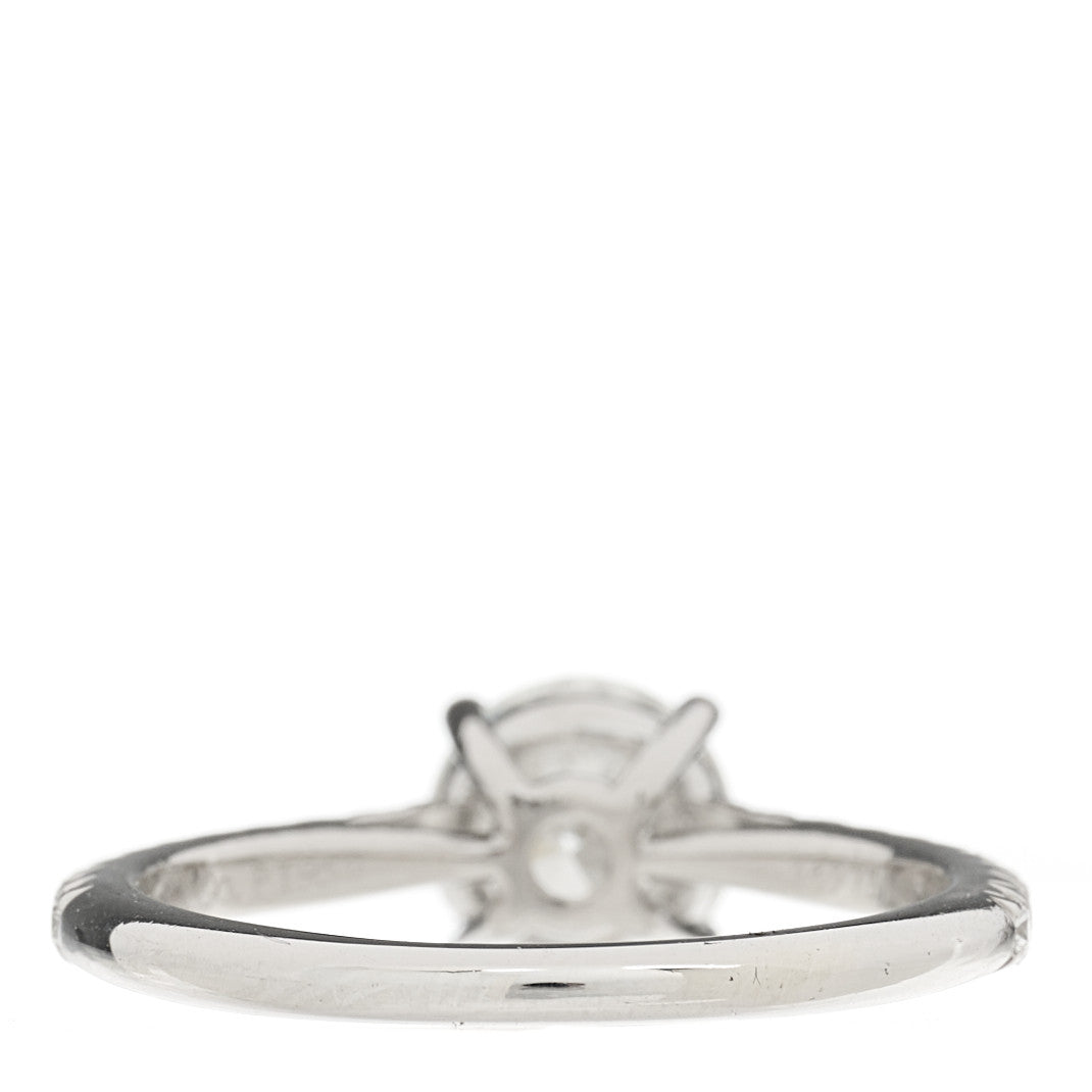 Platinum Diamond .98ct Novo Round Engagement Ring 50 5.25