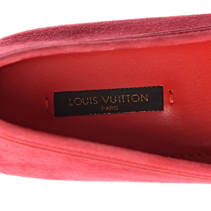 Louis Vuitton Suede Oxford Ballerina Flats 41 Framboise 5 of 10
