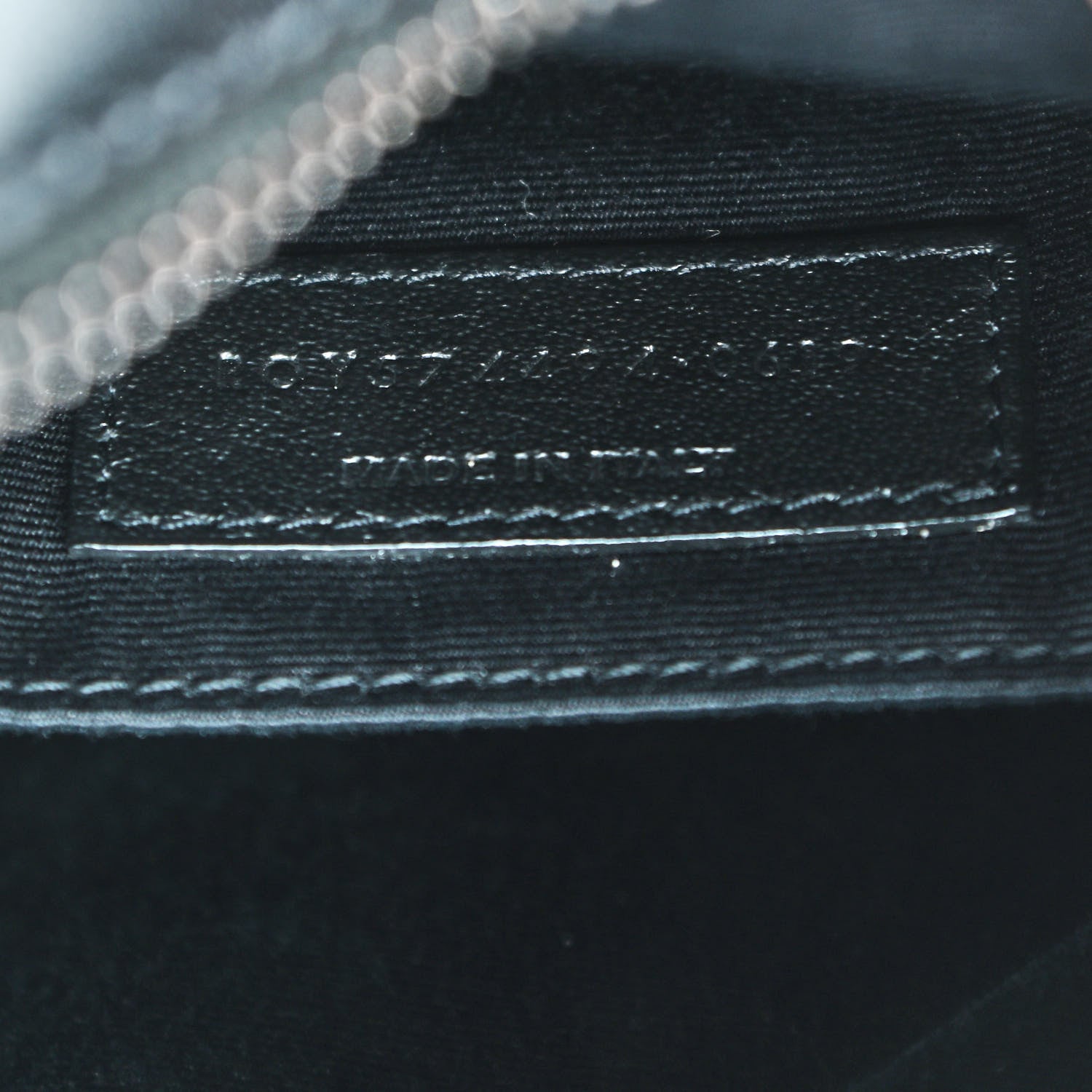 Saint Laurent Calfskin Matelasse Monogram Lou Camera Bag Black 9 of 9