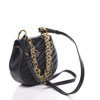 Chloe Calfskin Quilted Mini Drew Bijou Shoulder Bag Black 2 of 8