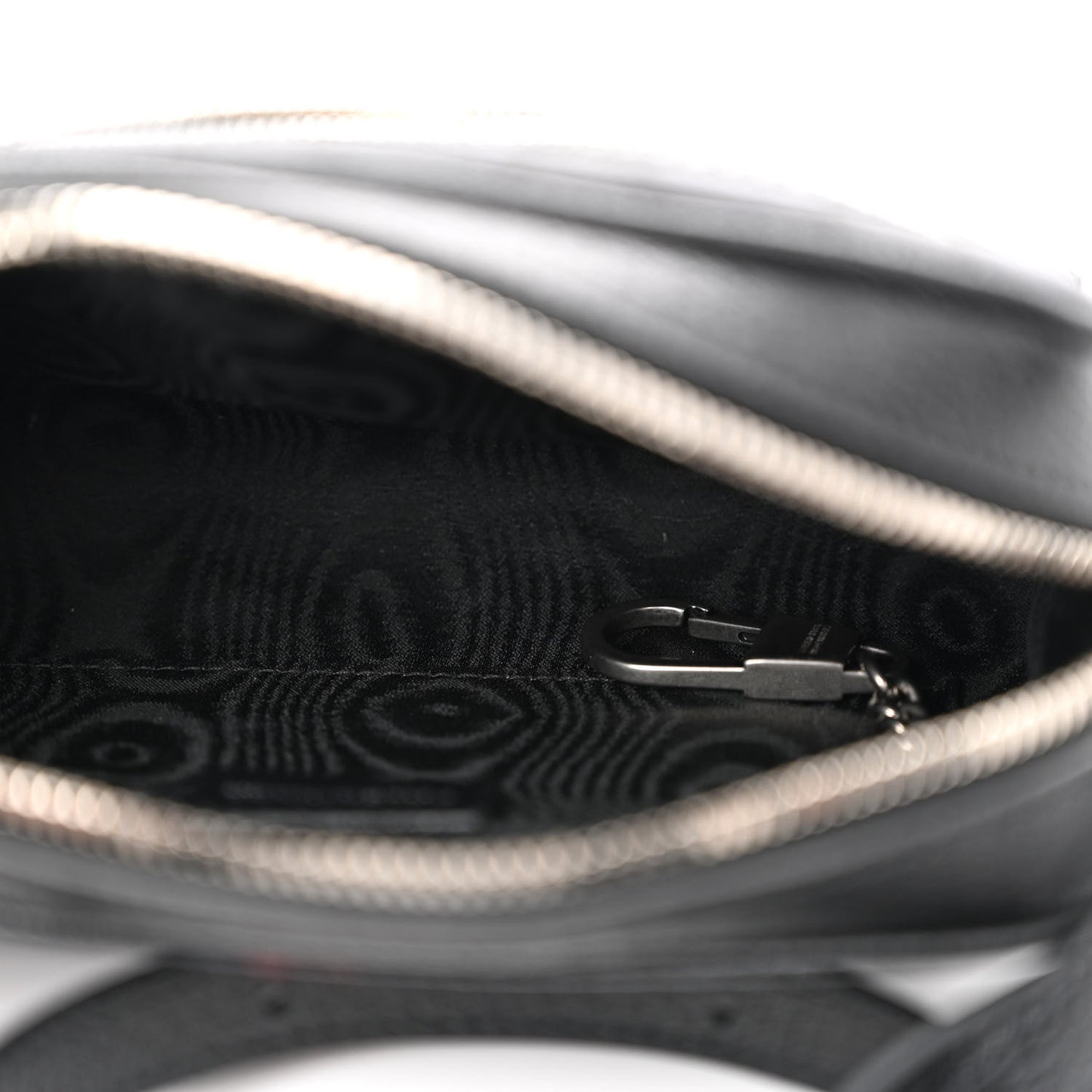 X BALENCIAGA BB Monogram Web Mini Ophidia Shoulder Bag Black