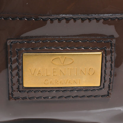 Valentino Garavani Patent Large Histoire Brown 5 of 7
