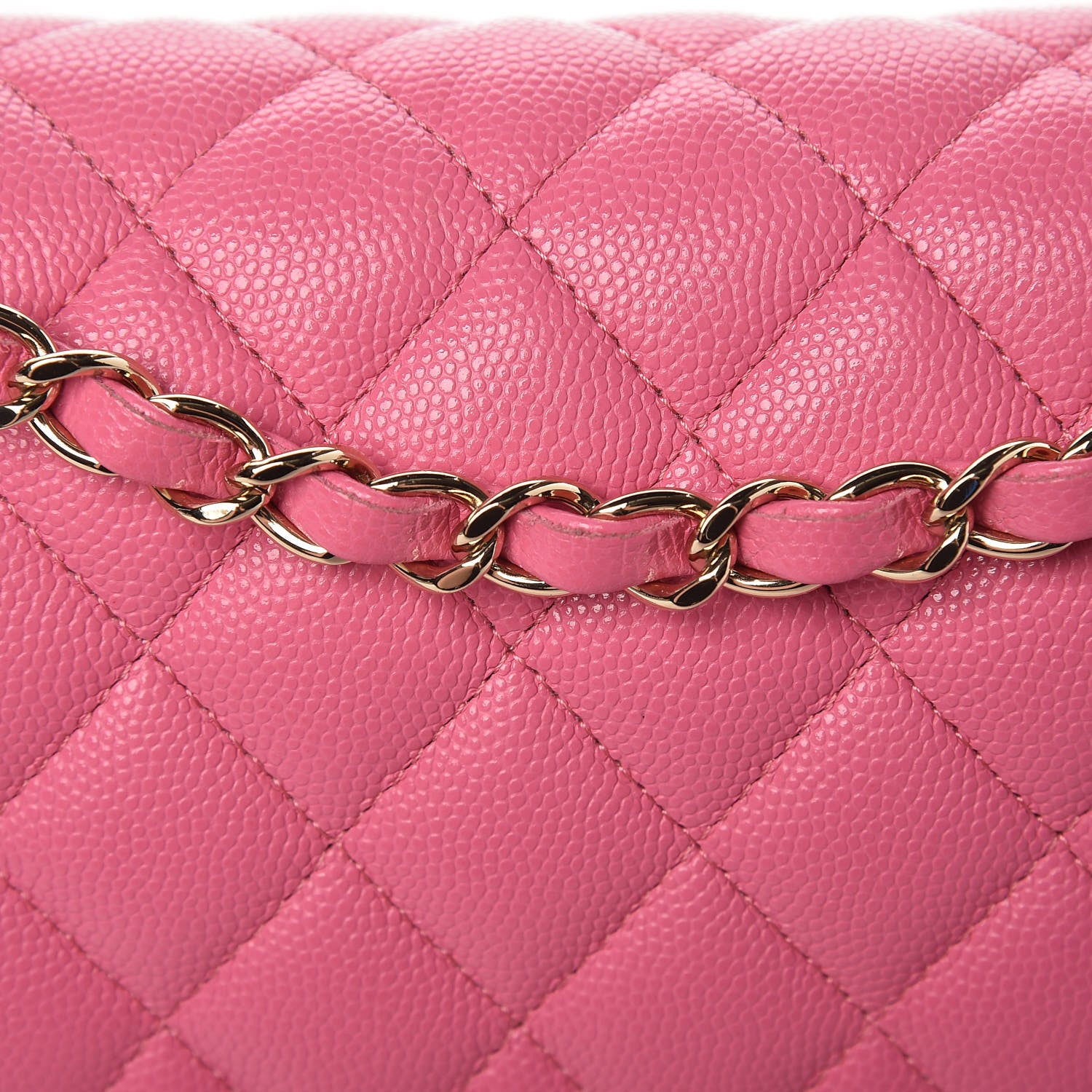 Chanel Caviar Quilted Medium Double Flap Pink 8 of 11