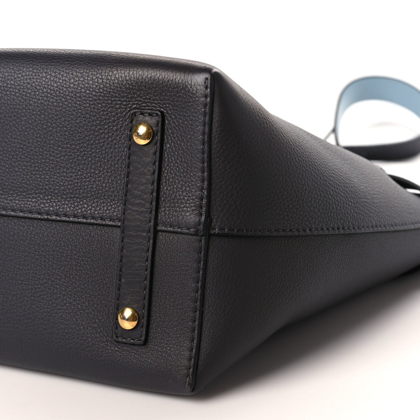 Soft Grain Calfskin Medium Belt Bag Marais Charcoal Grey