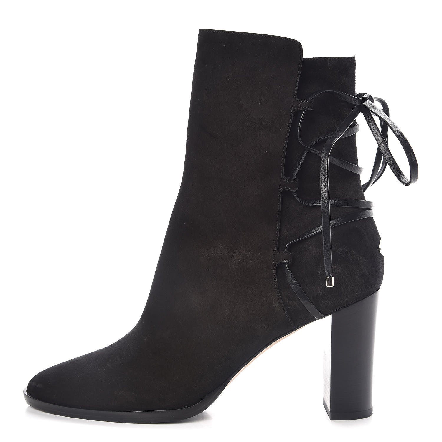 Saint Laurent JIMMY CHOO Suede Hampton 80 Boots 40 Black 1 of 9