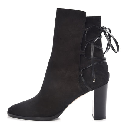 Saint Laurent JIMMY CHOO Suede Hampton 80 Boots 40 Black 1 of 9