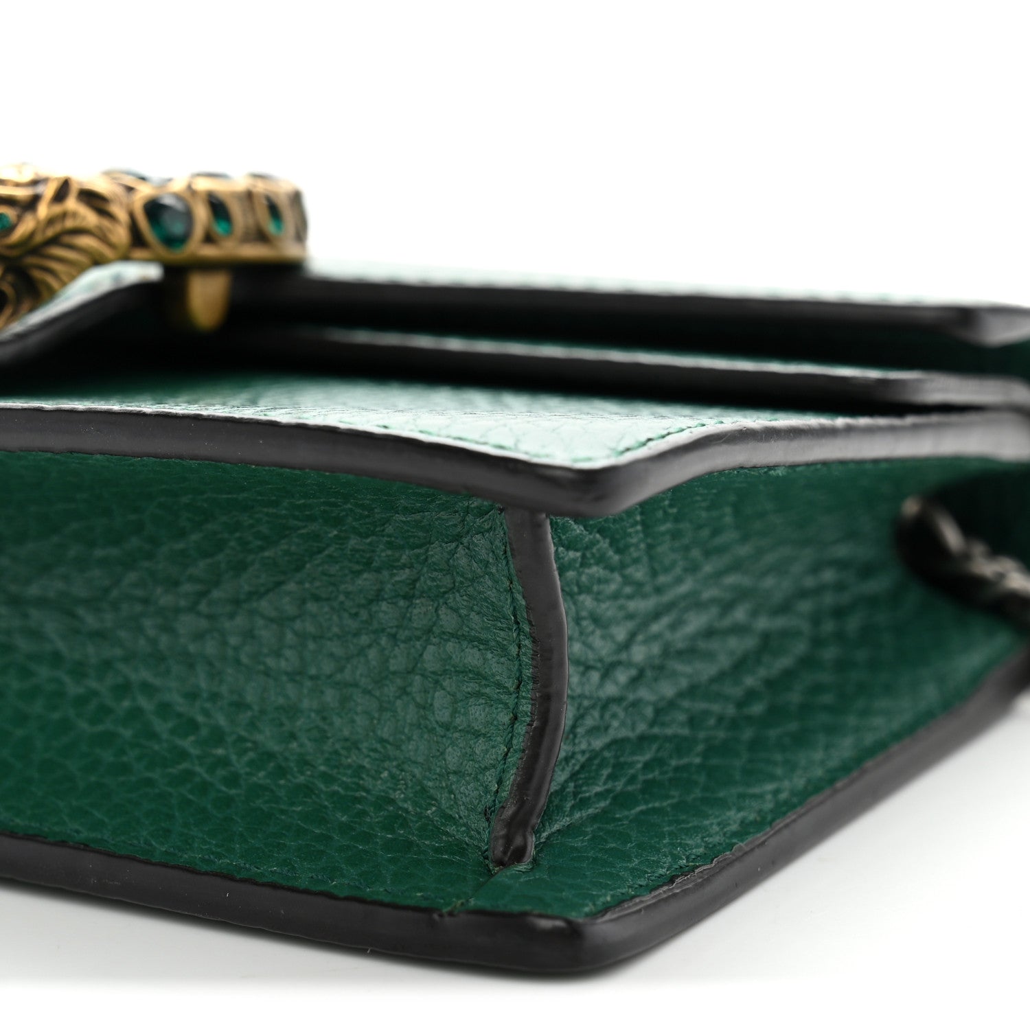Gucci Calfskin Super Mini Dionysus Shoulder Bag Emerald 9 of 10