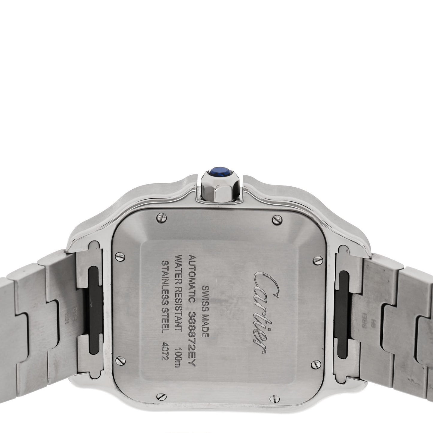 Stainless Steel 39.8mm Santos De Cartier Automatic Watch