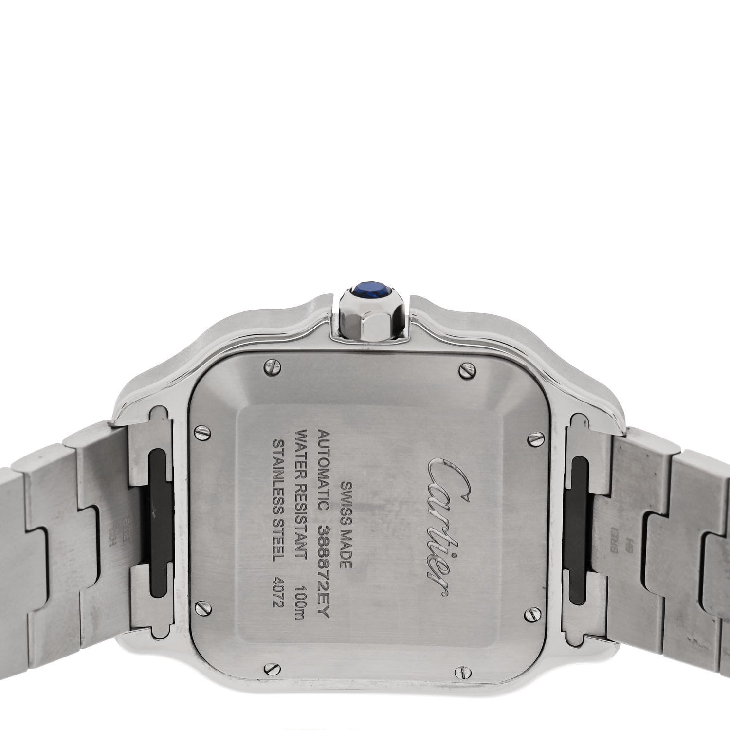 Cartier Stainless Steel 39.8mm Santos De Cartier Automatic Watch 4 of 5
