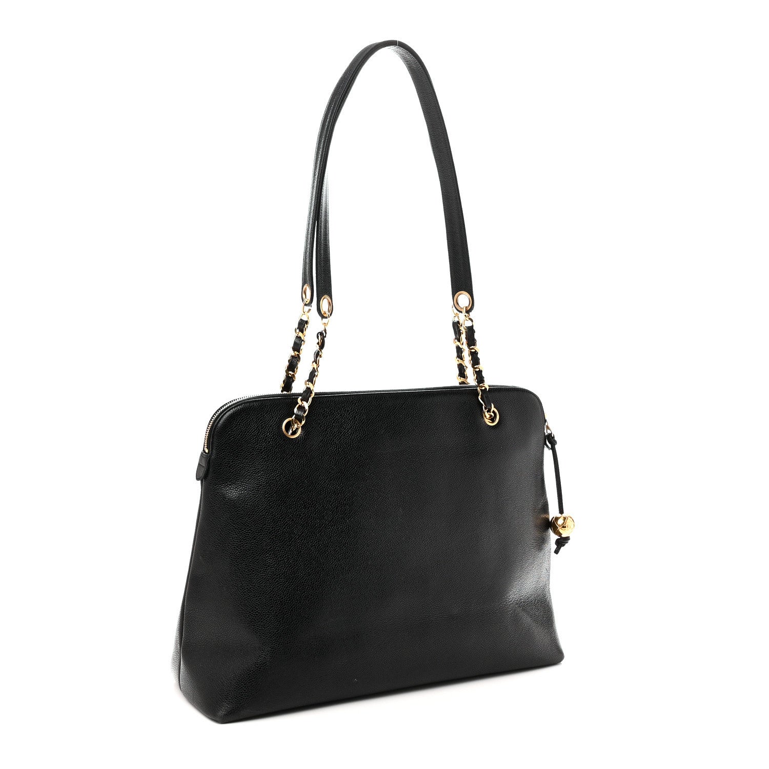 Chanel Caviar Large CC Shoulder Bag Black 3 of 10
